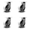 Service Caster 8 Inch Extra Heavy Duty Semi Steel Cast Iron Wheel Swivel Caster SCC, 4PK SCC-KP92S830-SSR-4 - alternate 1